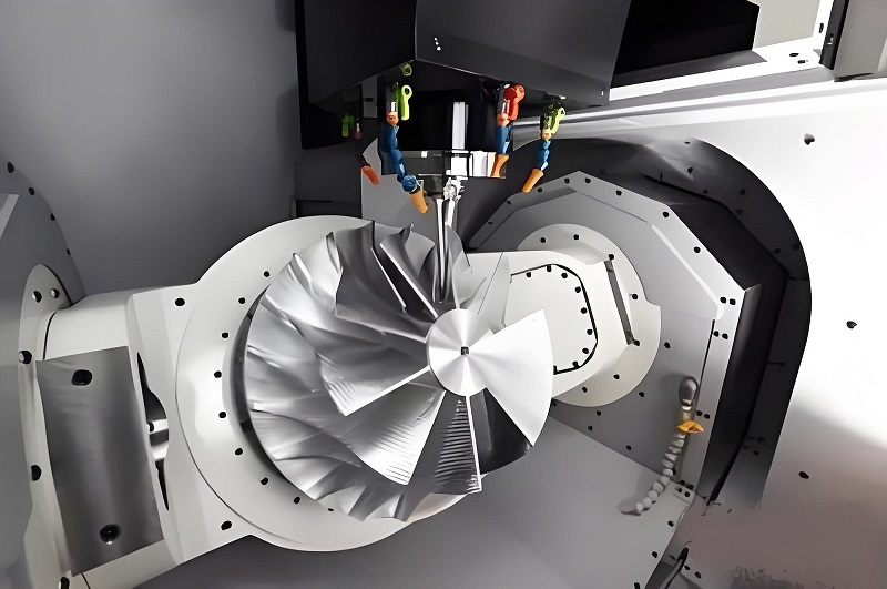 五軸加工中心加工葉輪